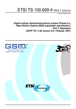 Die Norm ETSI TS 100609-4-V6.0.1 19.6.2002 Ansicht