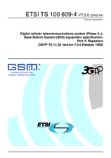 Die Norm ETSI TS 100609-4-V7.0.0 19.6.2002 Ansicht