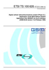 Die Norm ETSI TS 100626-V7.2.0 31.12.1999 Ansicht