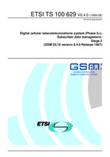 Die Norm ETSI TS 100629-V6.4.0 30.8.1999 Ansicht