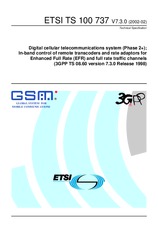 Die Norm ETSI TS 100737-V7.3.0 26.2.2002 Ansicht