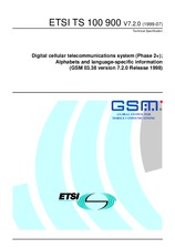 Die Norm ETSI TS 100900-V7.2.0 30.7.1999 Ansicht