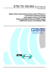 Die Norm ETSI TS 100903-V5.4.0 7.8.2000 Ansicht