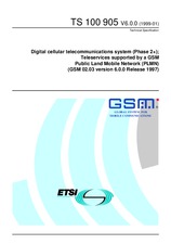 Die Norm ETSI TS 100905-V6.0.0 11.1.1999 Ansicht