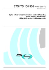 Die Norm ETSI TS 100906-V7.1.0 28.4.2000 Ansicht