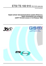 Die Norm ETSI TS 100910-V5.13.0 30.9.2000 Ansicht