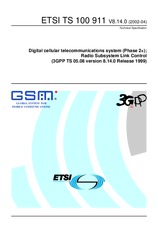 Die Norm ETSI TS 100911-V8.14.0 18.6.2002 Ansicht