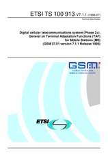 Die Norm ETSI TS 100913-V7.1.1 30.7.1999 Ansicht