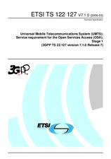 Die Norm ETSI TS 122127-V7.1.0 31.3.2006 Ansicht