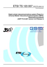 Die Norm ETSI TS 123007-V4.2.0 31.12.2003 Ansicht