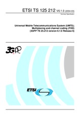 Die Norm ETSI TS 125212-V6.1.0 31.3.2004 Ansicht