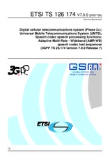 Die Norm ETSI TS 126174-V7.0.0 28.6.2007 Ansicht