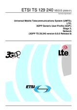 Die Norm ETSI TS 129240-V8.0.0 19.1.2009 Ansicht