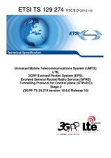 Die Norm ETSI TS 129274-V10.8.0 26.10.2012 Ansicht