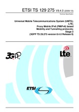 Die Norm ETSI TS 129275-V8.4.0 8.10.2009 Ansicht