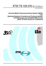 Die Norm ETSI TS 129276-V8.1.0 23.1.2009 Ansicht