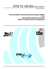 Die Norm ETSI TS 129303-V8.0.0 23.1.2009 Ansicht