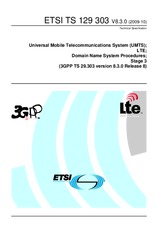 Die Norm ETSI TS 129303-V8.3.0 13.10.2009 Ansicht