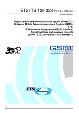 Die Norm ETSI TS 129328-V7.10.0 23.4.2009 Ansicht