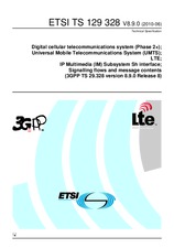 Die Norm ETSI TS 129328-V8.9.0 30.6.2010 Ansicht