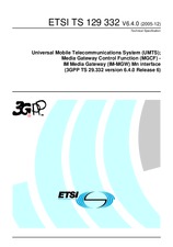 Die Norm ETSI TS 129332-V6.4.0 31.12.2005 Ansicht