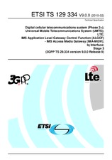 Die Norm ETSI TS 129334-V9.0.0 12.2.2010 Ansicht