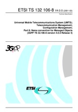Ansicht ETSI TS 132106-8-V4.0.0 31.3.2001