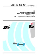 Die Norm ETSI TS 136424-V8.4.0 19.1.2009 Ansicht