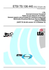 Die Norm ETSI TS 136440-V10.1.0 30.6.2011 Ansicht
