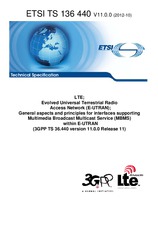 Die Norm ETSI TS 136440-V11.0.0 18.10.2012 Ansicht