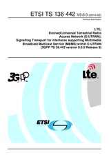 Die Norm ETSI TS 136442-V9.0.0 18.2.2010 Ansicht