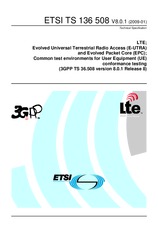 Die Norm ETSI TS 136508-V8.0.1 29.1.2009 Ansicht