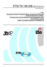Die Norm ETSI TS 136508-V8.4.0 12.2.2010 Ansicht