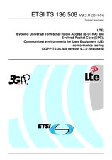 Die Norm ETSI TS 136508-V9.3.0 20.1.2011 Ansicht