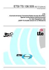 Die Norm ETSI TS 136509-V8.1.0 15.4.2009 Ansicht