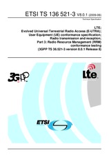 Die Norm ETSI TS 136521-3-V8.0.1 19.6.2009 Ansicht