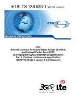 Die Norm ETSI TS 136523-1-V8.7.0 29.7.2015 Ansicht