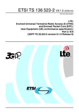 Die Norm ETSI TS 136523-2-V8.1.0 15.4.2009 Ansicht