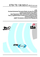 Die Norm ETSI TS 136523-2-V8.6.0 29.6.2010 Ansicht