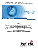 Die Norm ETSI TS 136523-2-V11.3.0 2.7.2013 Ansicht