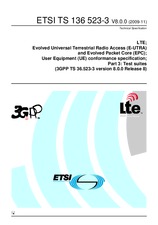 Die Norm ETSI TS 136523-3-V8.0.0 2.11.2009 Ansicht