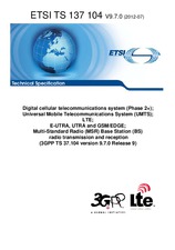 Die Norm ETSI TS 137104-V9.7.0 20.7.2012 Ansicht
