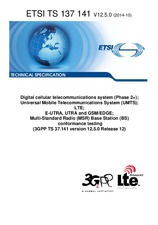 Die Norm ETSI TS 137141-V12.5.0 28.10.2014 Ansicht