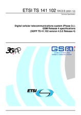 Die Norm ETSI TS 141102-V4.3.0 31.12.2001 Ansicht