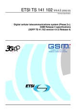 Die Norm ETSI TS 141102-V4.4.0 31.3.2002 Ansicht