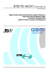 Die Norm ETSI TS 142017-V4.0.0 31.3.2001 Ansicht