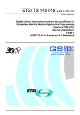 Die Norm ETSI TS 142019-V4.0.0 31.7.2001 Ansicht