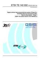 Die Norm ETSI TS 142032-V4.0.0 31.3.2001 Ansicht