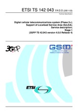 Die Norm ETSI TS 142043-V4.0.0 31.3.2001 Ansicht
