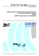 Die Norm ETSI TS 142068-V4.2.0 30.6.2005 Ansicht